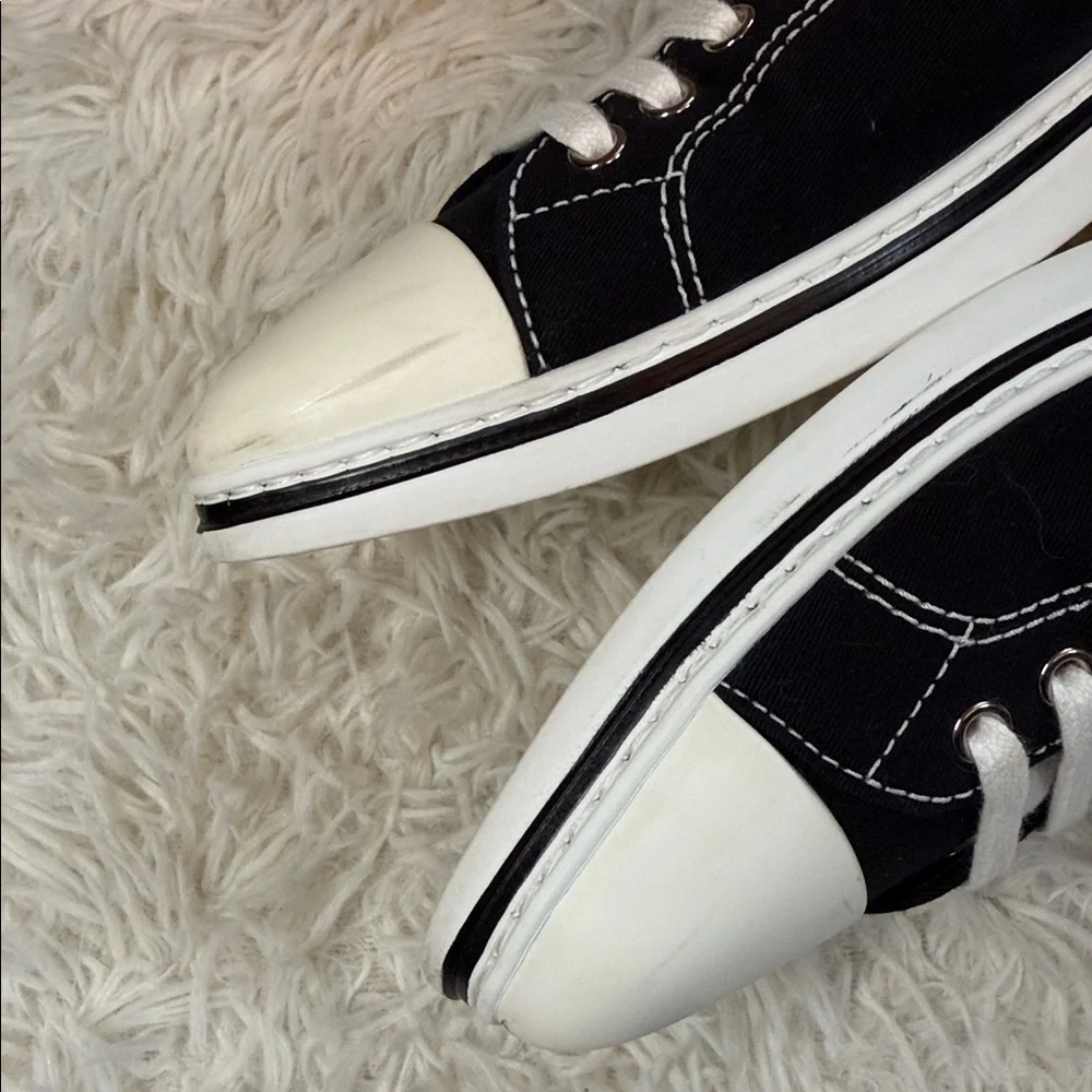 Prada Milano Canvas Sneakers Made in Italy Size 7 Slip-On Mule Style - Picture 9 of 9